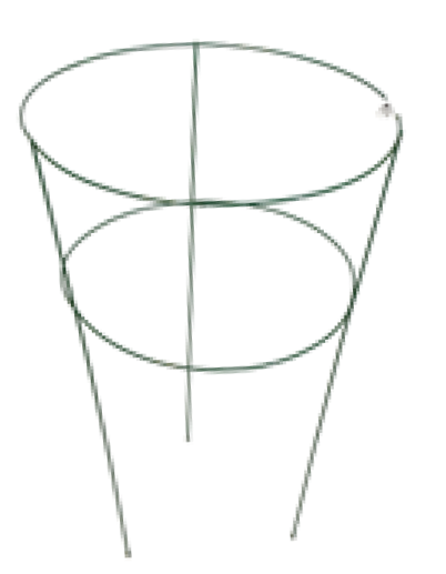 30 Inch Heavy Duty Peony Cage - 3 Legs, 2 Rings - Wire Cages